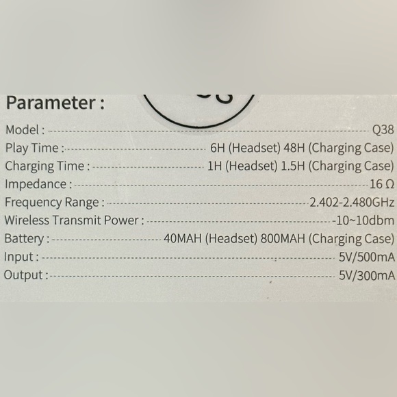 New - Wireless Earbuds Bluetooth 5.3 Headphones Over Ear
Waterproof Earphones - Picture 8 of 14